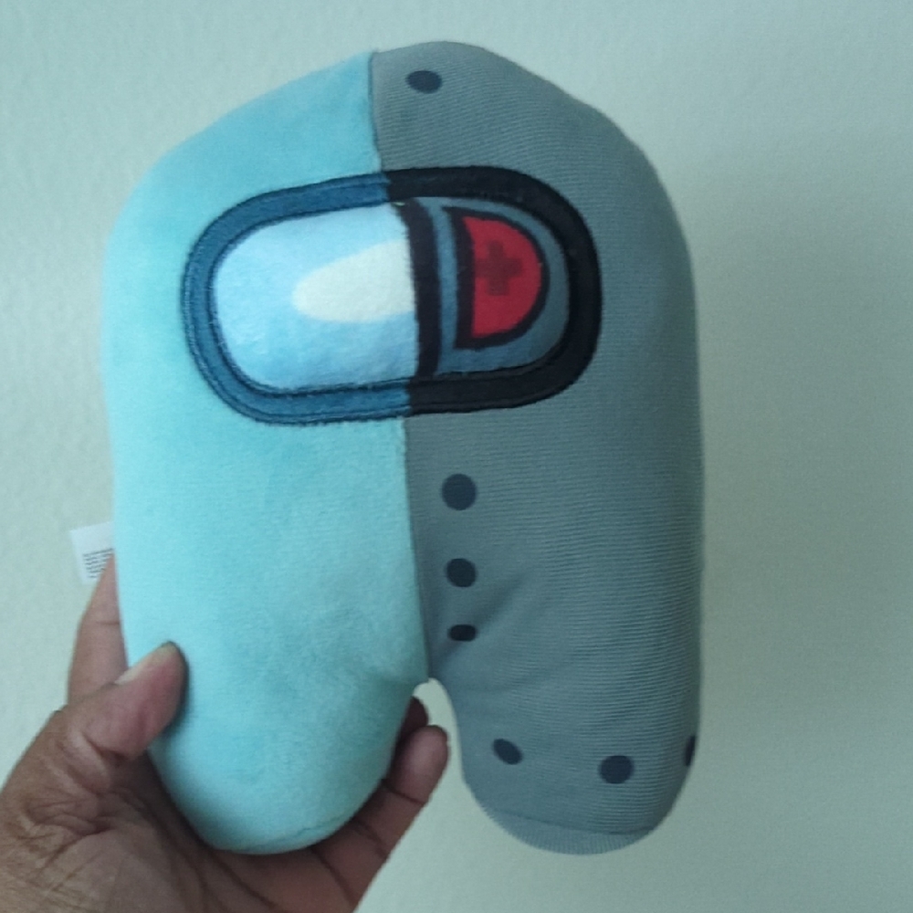 Among Us Plush Buddy Ejected Edition Blue and Gray Toy
